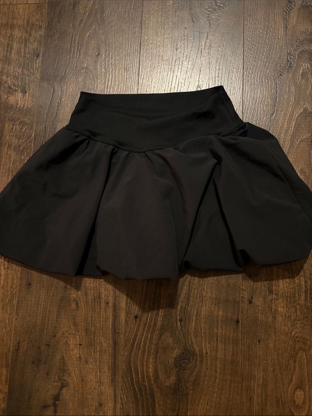 Gilly Hicks Black Skater Circle Mini Skirt With Shorts Inside
